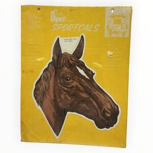 Dyer Sportcals Horse Decal T27 Right Facing Vintage NOS Sticker Equestrian